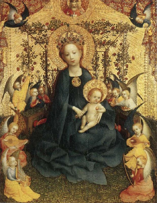 Stefan Lochner Madonna of the Rose Bower oil painting picture
